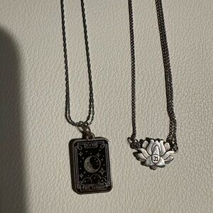 Alex and Ani Silver Pendant Necklace Set